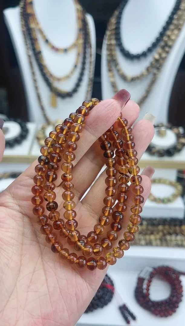 【闪购商品】琥珀颈饰未镶嵌6琥珀