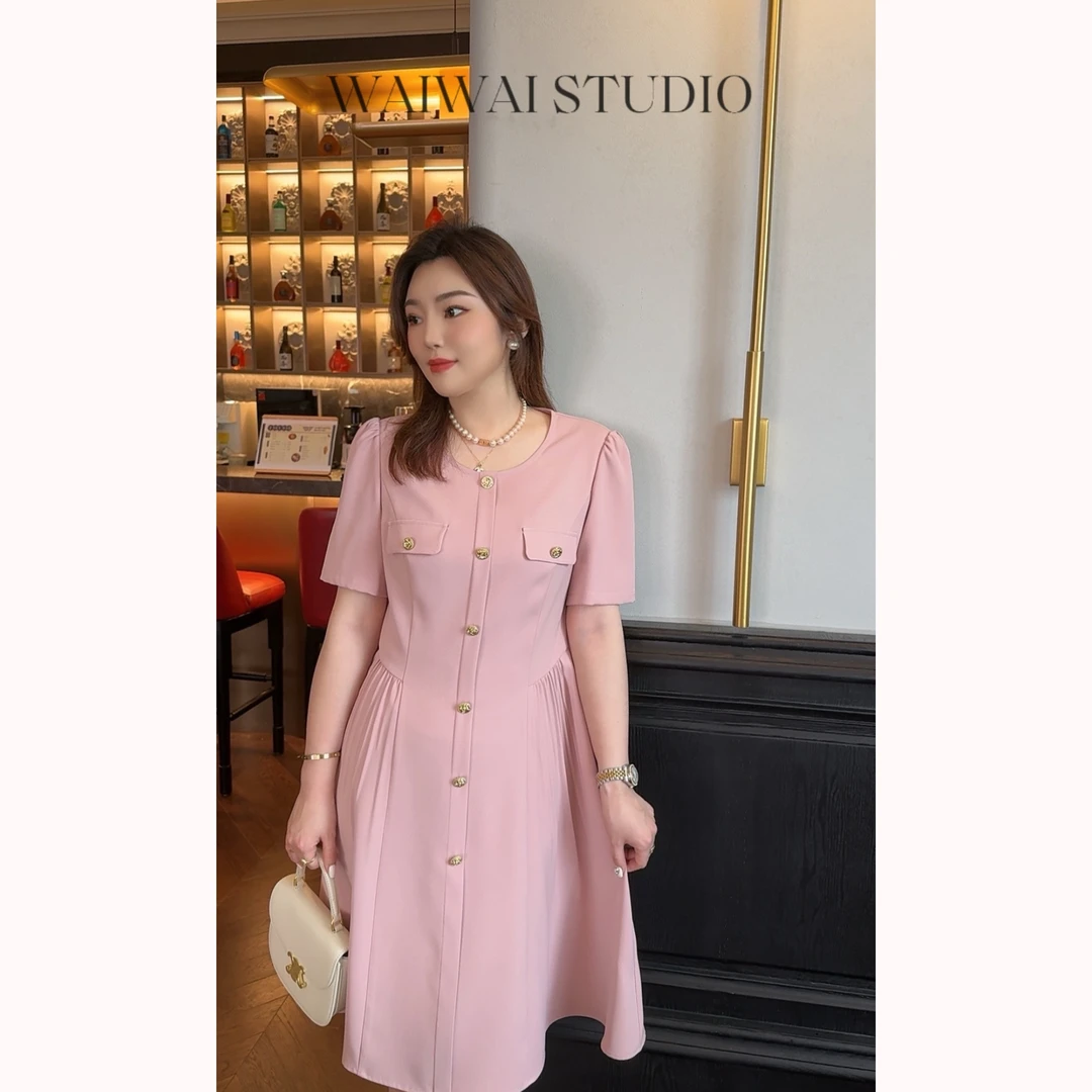 【谷雨】 夏季新款经典质感简约显瘦小香连衣裙 24S148