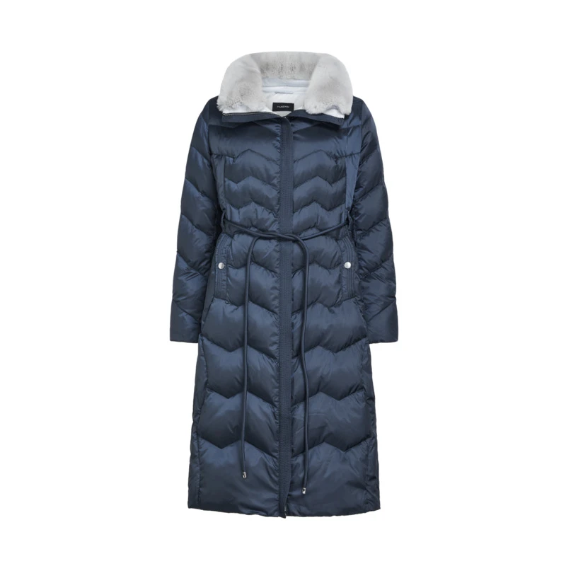 娜尔思防寒优雅显瘦女款秋冬季中长款轻羽绒外套NR00488M5