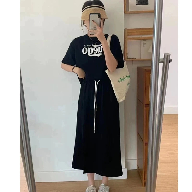 1045小个子定制夏装搭配运动套装裙女显瘦遮肉宽松休闲两件套新款