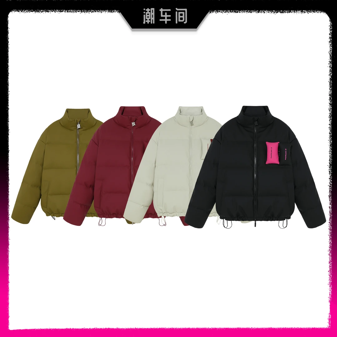 【潮车间专属】BJHG白鸭绒美式短款羽绒服男冬潮流高级感休闲外套女