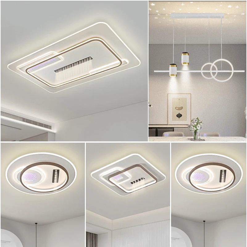新款简约大气长方形大厅主卧吸顶灯餐厅书房间走廊护眼卧室吸顶灯