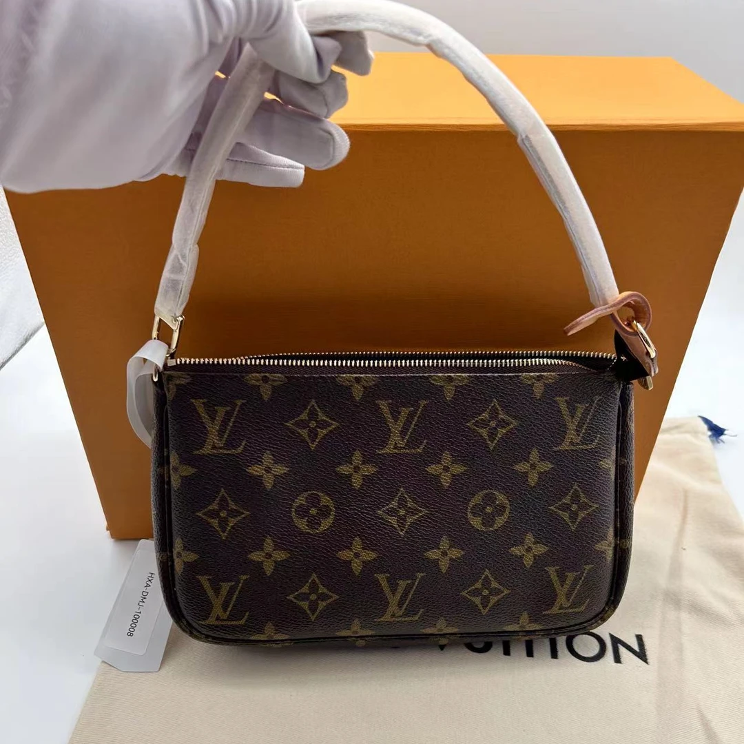 99新 LouisVuitton/路易威登 中古款大麻将/翻新内里更换植鞣革