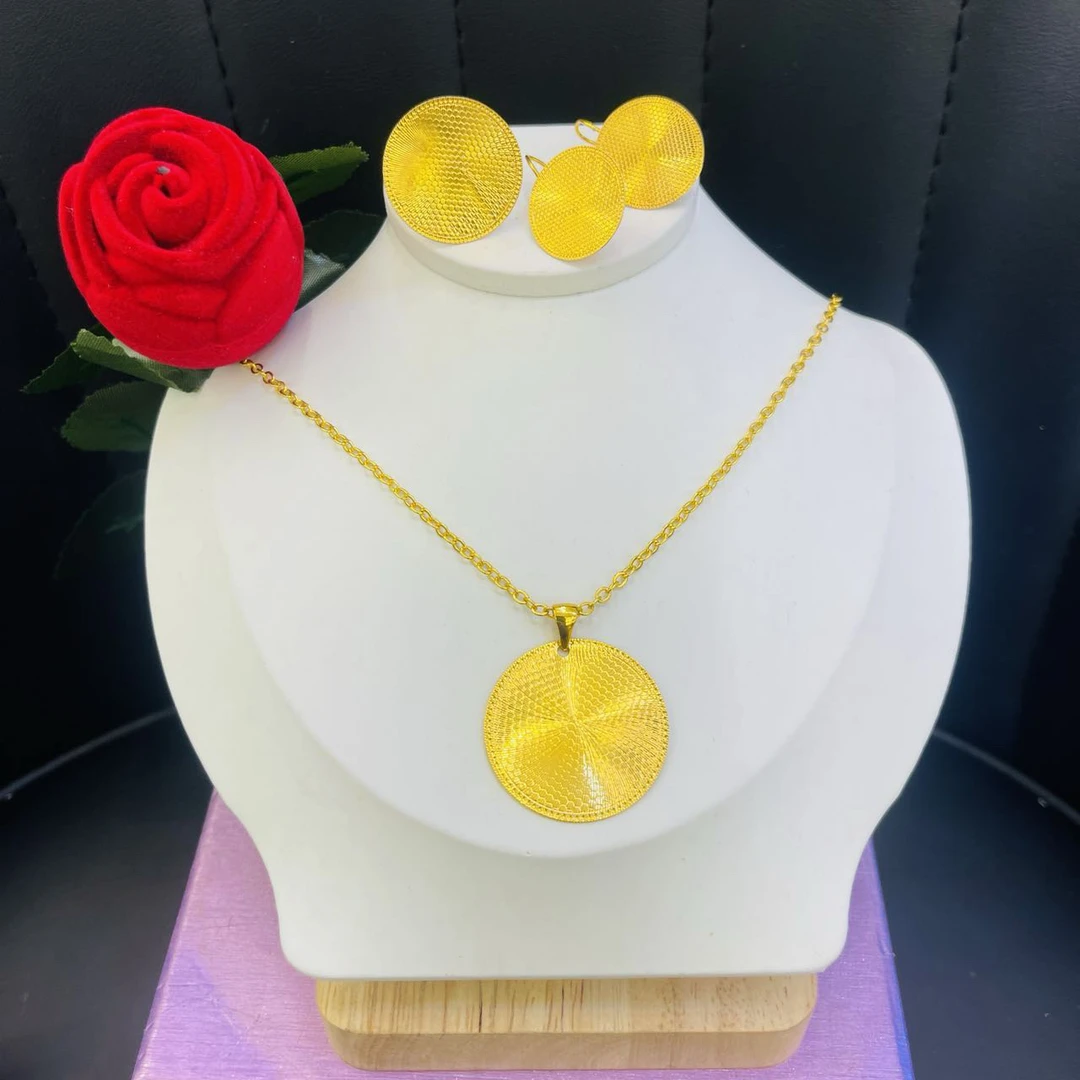 铜合金项链 新款个性项链耳环戒指1366号