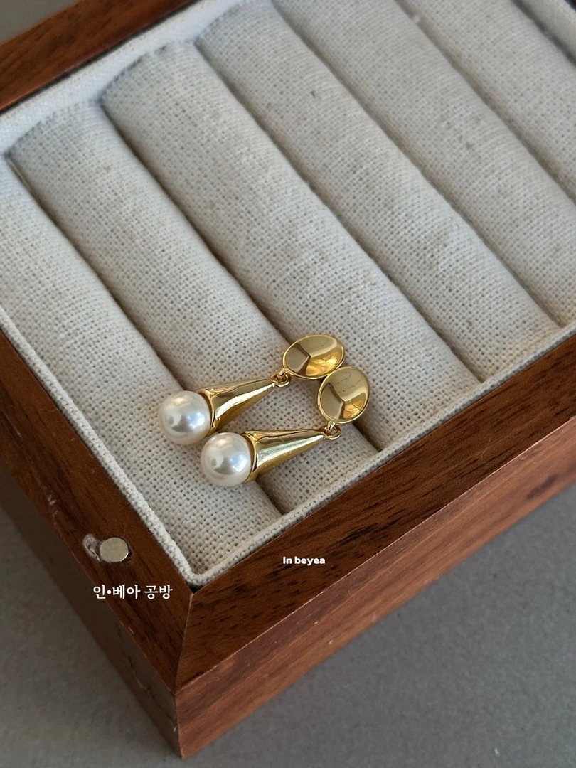 925银耳饰 耳环 通体银 金色 25452