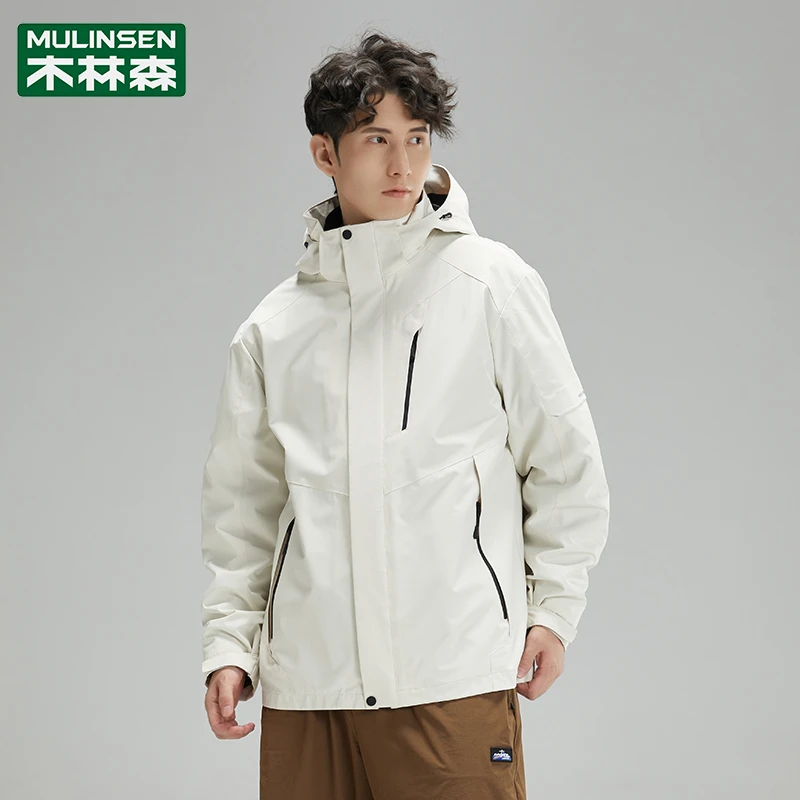 木林森冲锋衣男女冬季三合一可拆卸户外登山西藏旅游防风防水外套