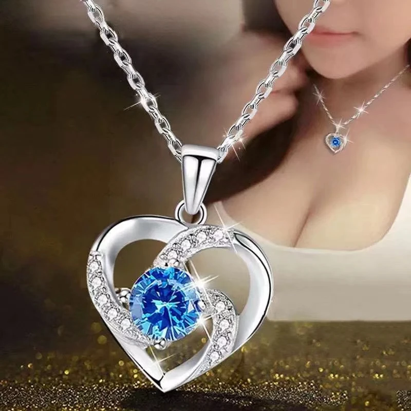 银项链跳动的心轻奢百搭海洋之心88014