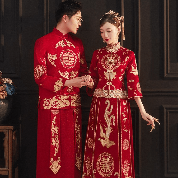 q秀禾服新娘2023年新款结婚敬酒服小个子大码中式婚服出阁服显瘦