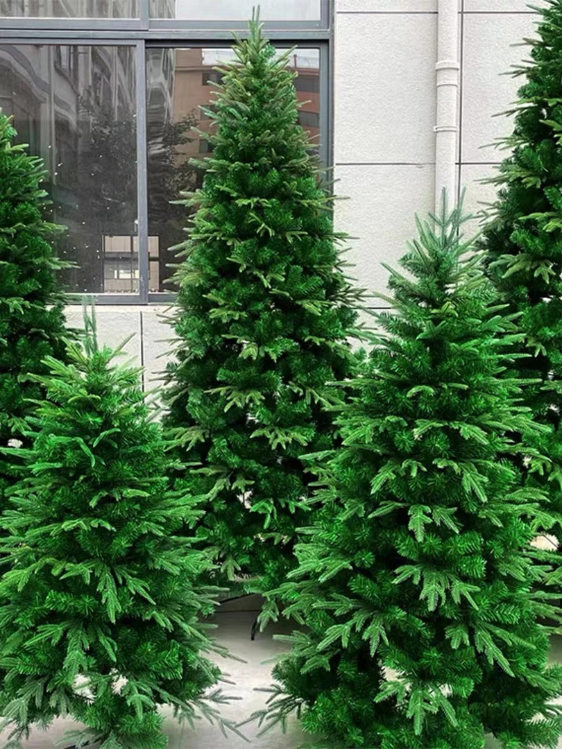 绿松仿真圣诞树PE+PVC加密混合自动树