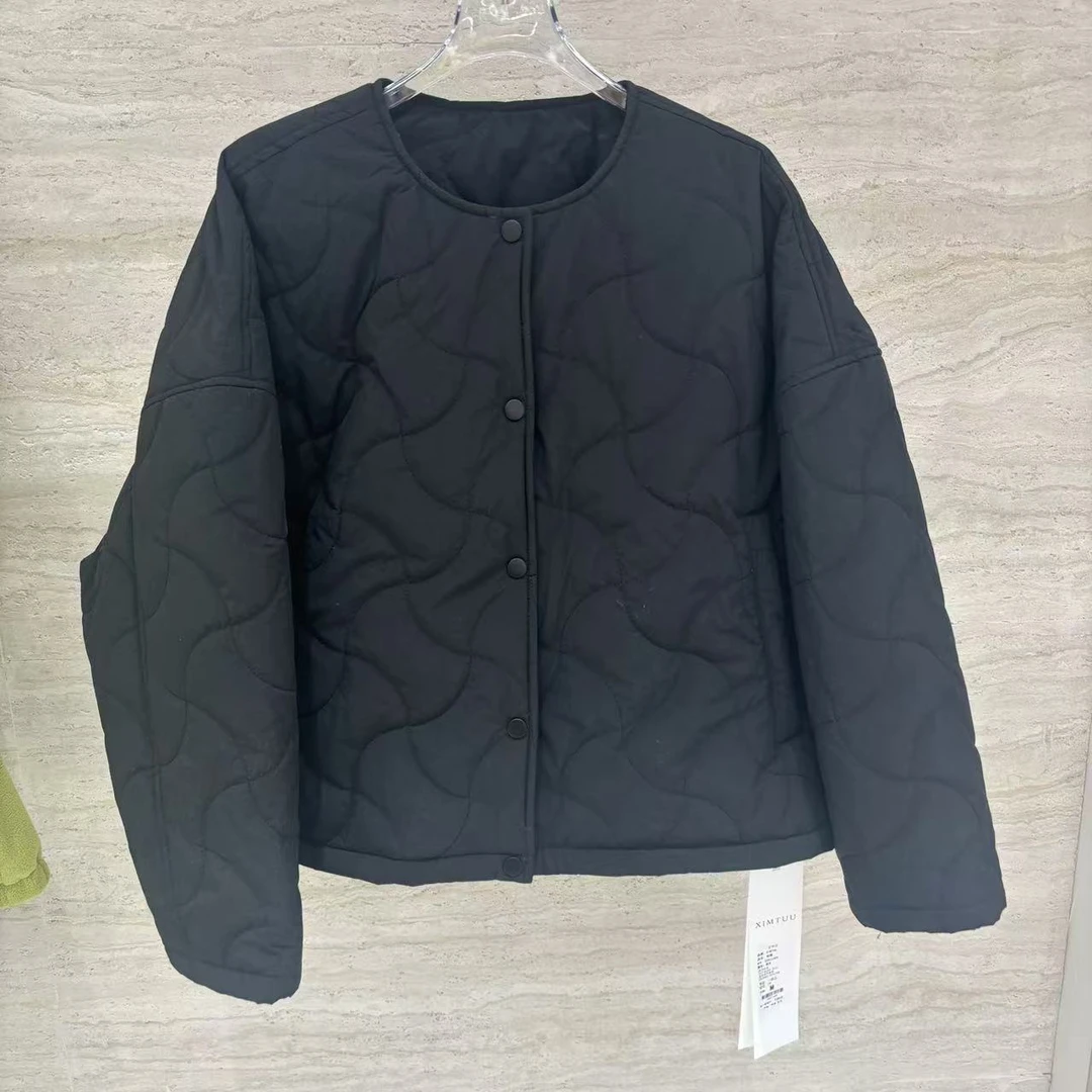 XIMTUU冬季新款棉服短款简约宽松D2411465