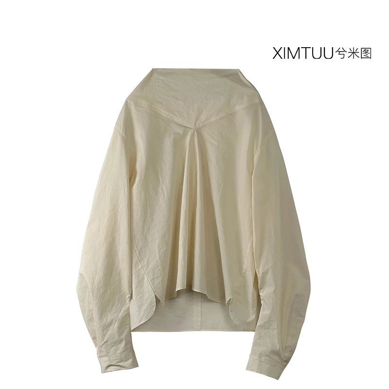 XIMTUU 秋季新款衬衫长袖时尚女士潮流气质D2408281