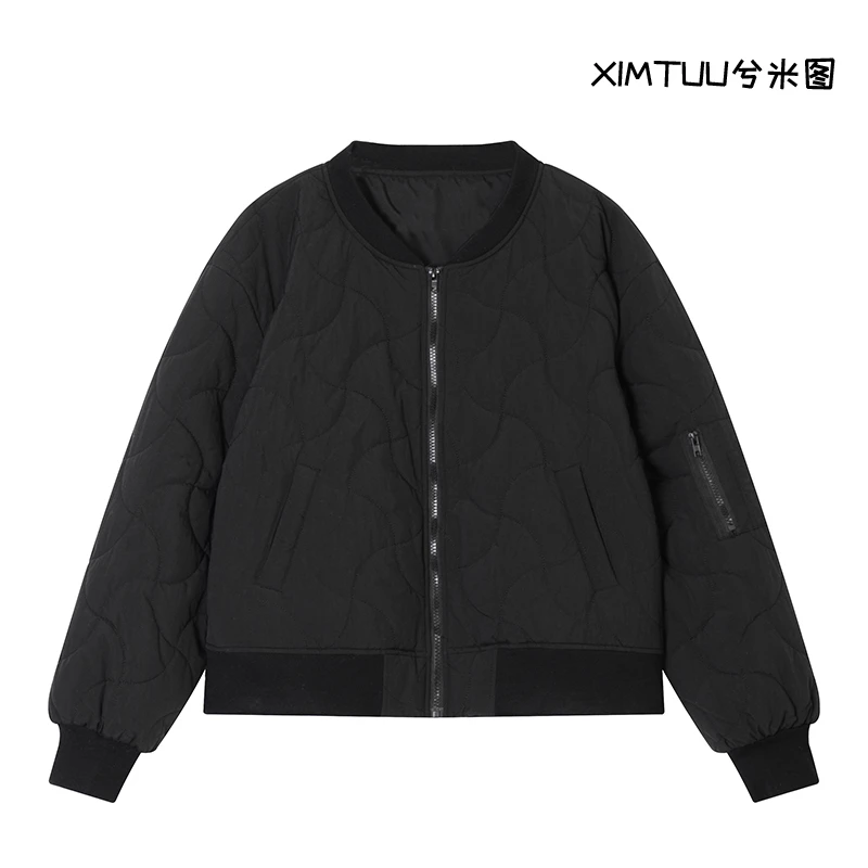 XIMTUU冬季新款棉服女款运动短款时尚休闲百搭女士保暖D2411452-1