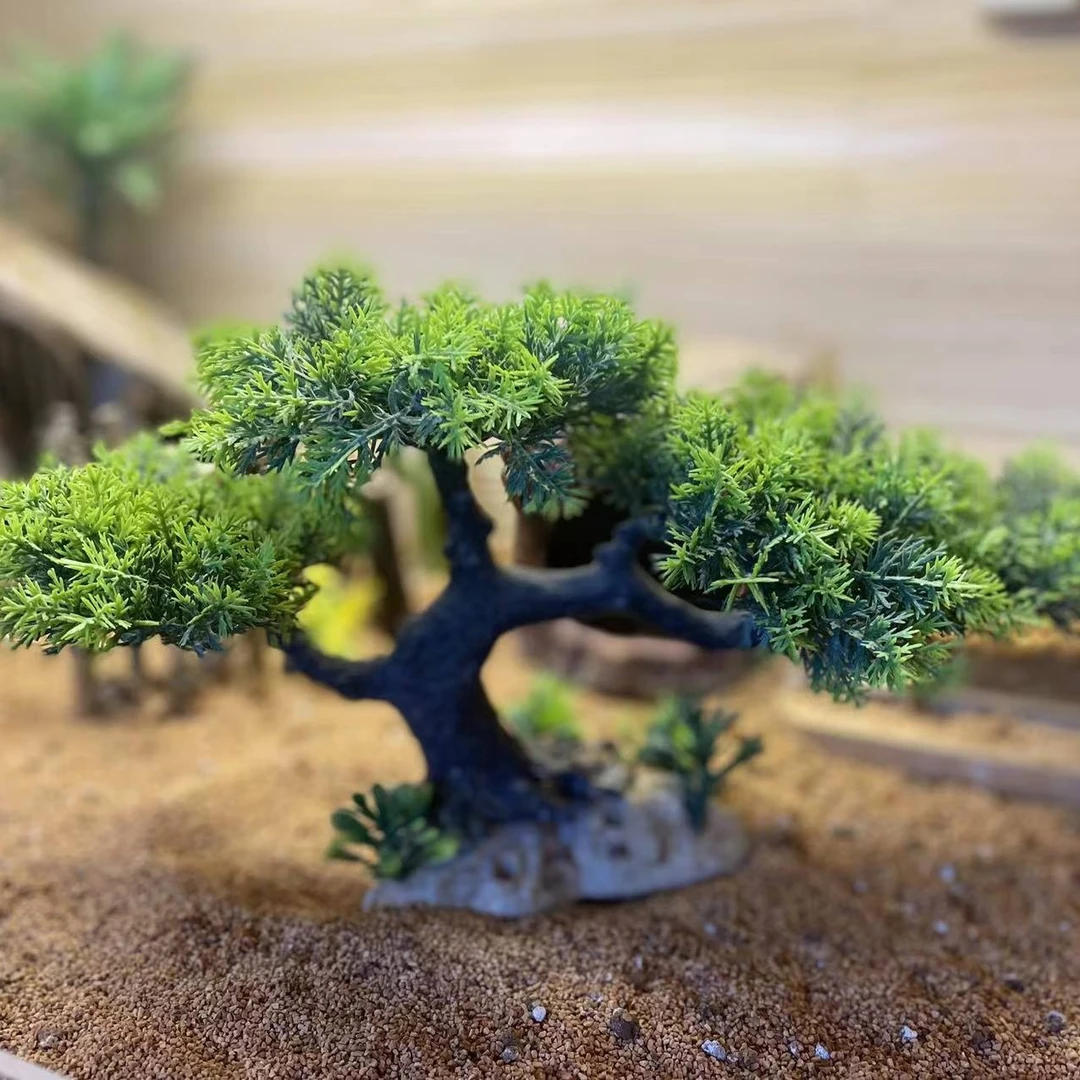 网红小鸡窝装饰用品仿真绿植迎客松指路松