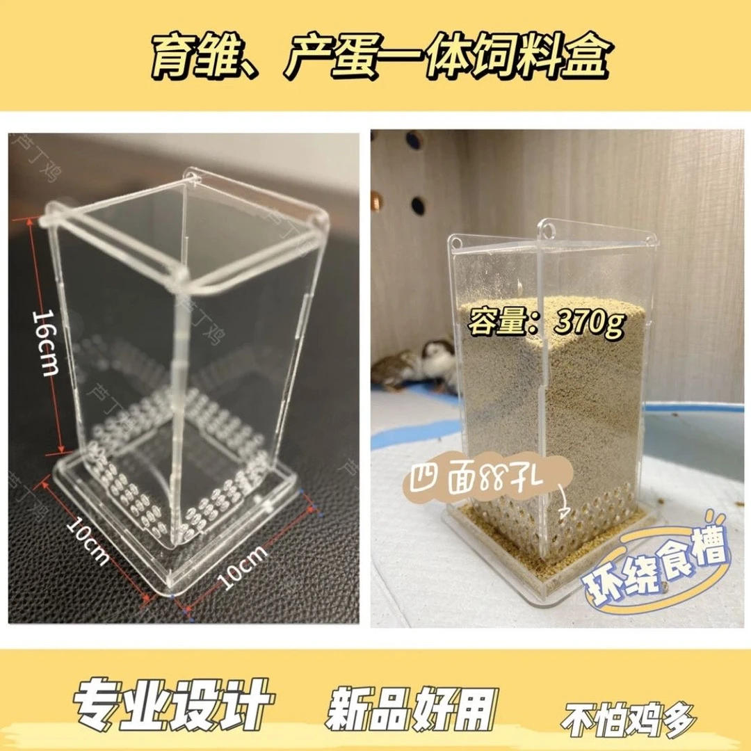 芦丁鸡育雏喂食器喂水器宠物鸡育雏专用大容量防刨食方便干净