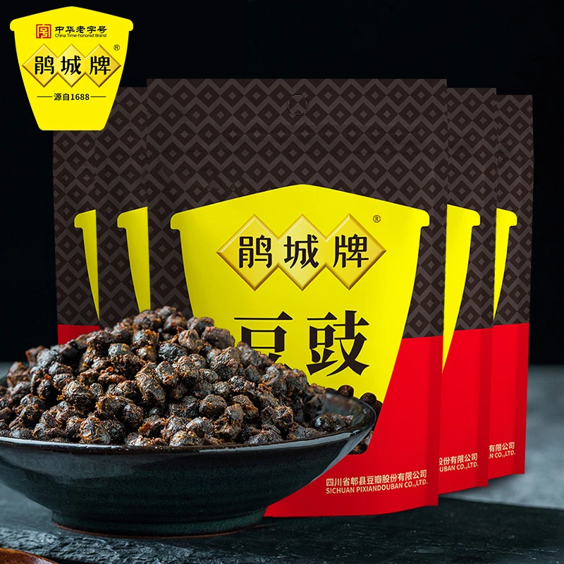 【超值5袋装】鹃城牌 川味豆豉300g特产老字号浓郁调味料炒制烹饪