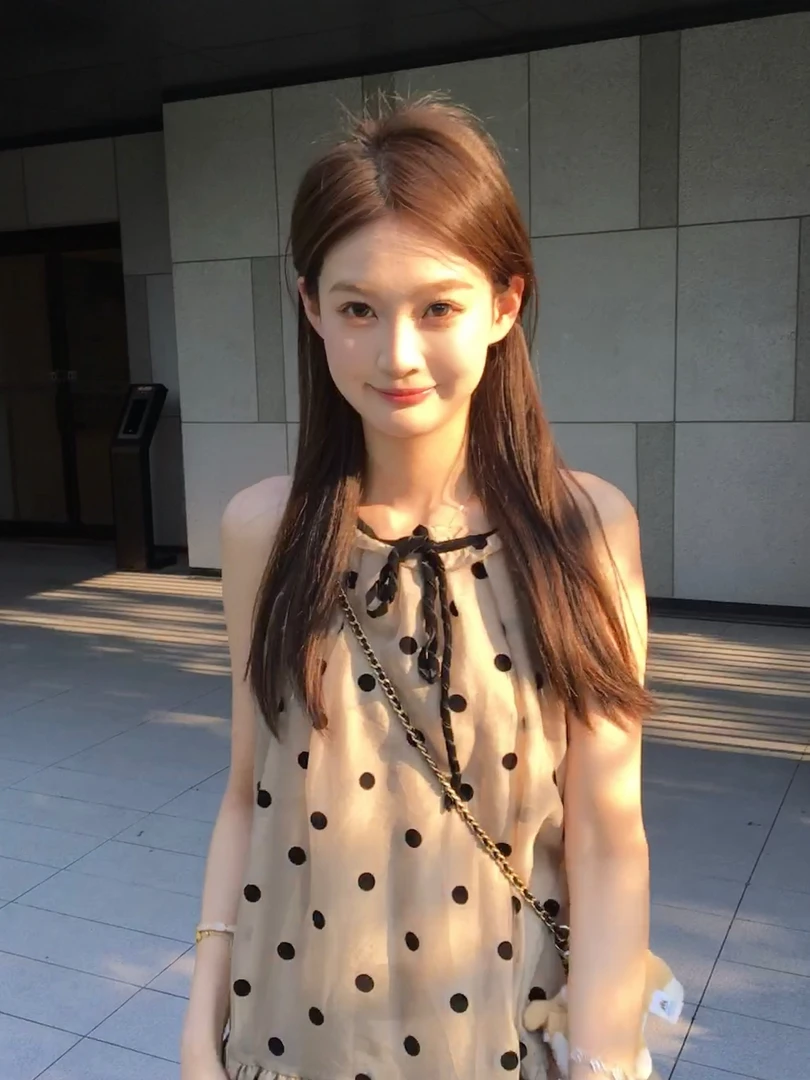 SSYDFER【波点连衣裙】显瘦气质时尚百搭中长款无袖夏季宽松连衣裙