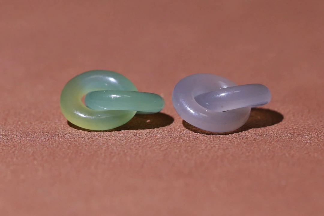 和田玉白玉/烟紫/晴水/碧玉/多宝环环相扣/多样性发货拍一发一