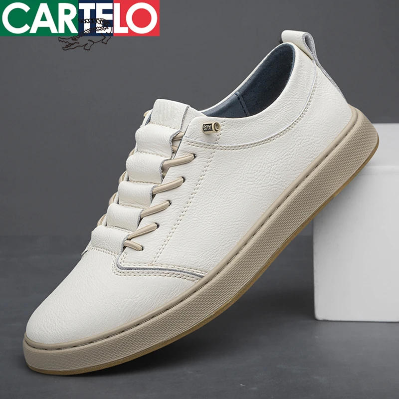 CARTELO/卡帝乐鳄鱼潮流百搭夏季软底春季韩版潮鞋秋季板鞋小白鞋
