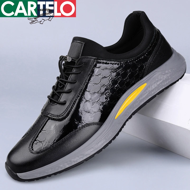CARTELO/卡帝乐鳄鱼卡帝乐鳄鱼休闲鞋潮流德比鞋皮鞋雕花夏季运动