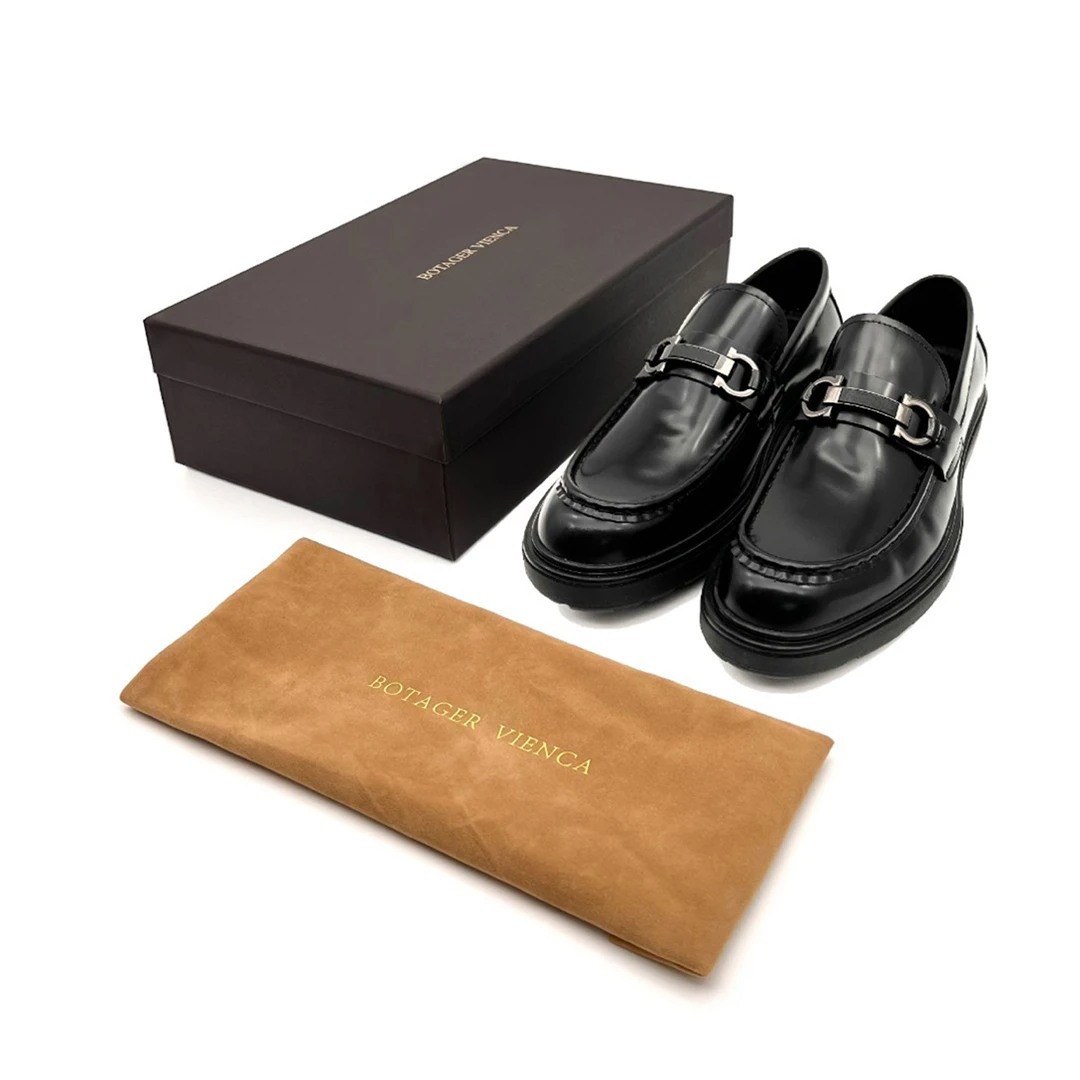 BOTAGER VIENCA/ 【开边珠牛皮】英伦风全牛皮乐福鞋商务休闲男鞋