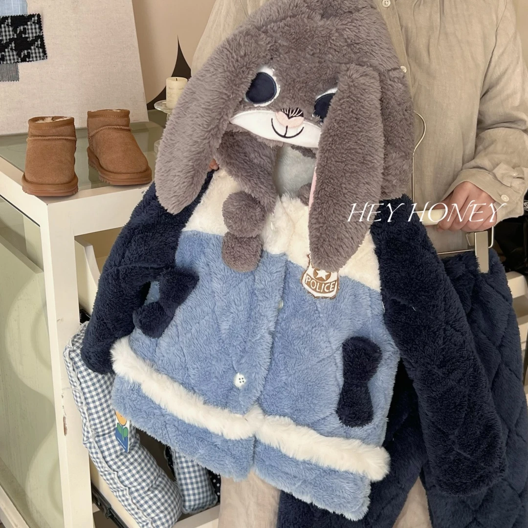 【大小卷】冬季新品童装三层夹棉睡衣-26345