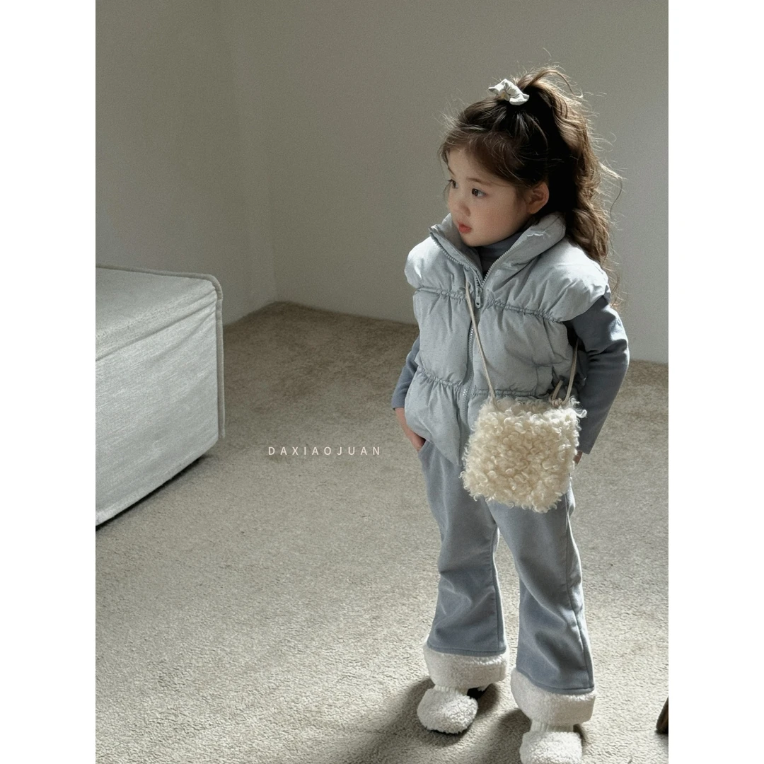 【大小卷】儿童秋冬女童加绒休闲裤-91116