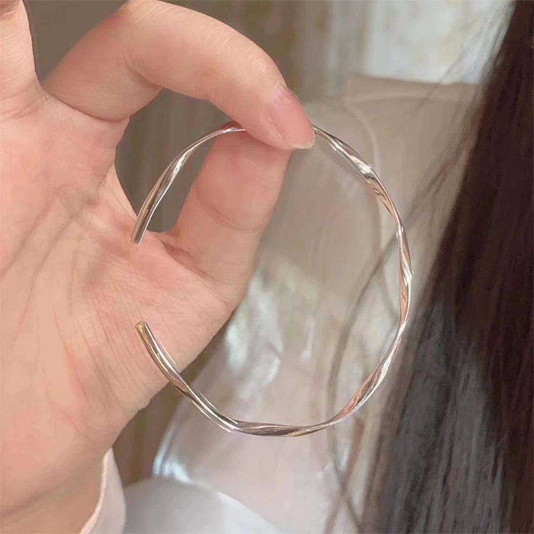 足银手镯 51 足银999.9竹节莲花手镯