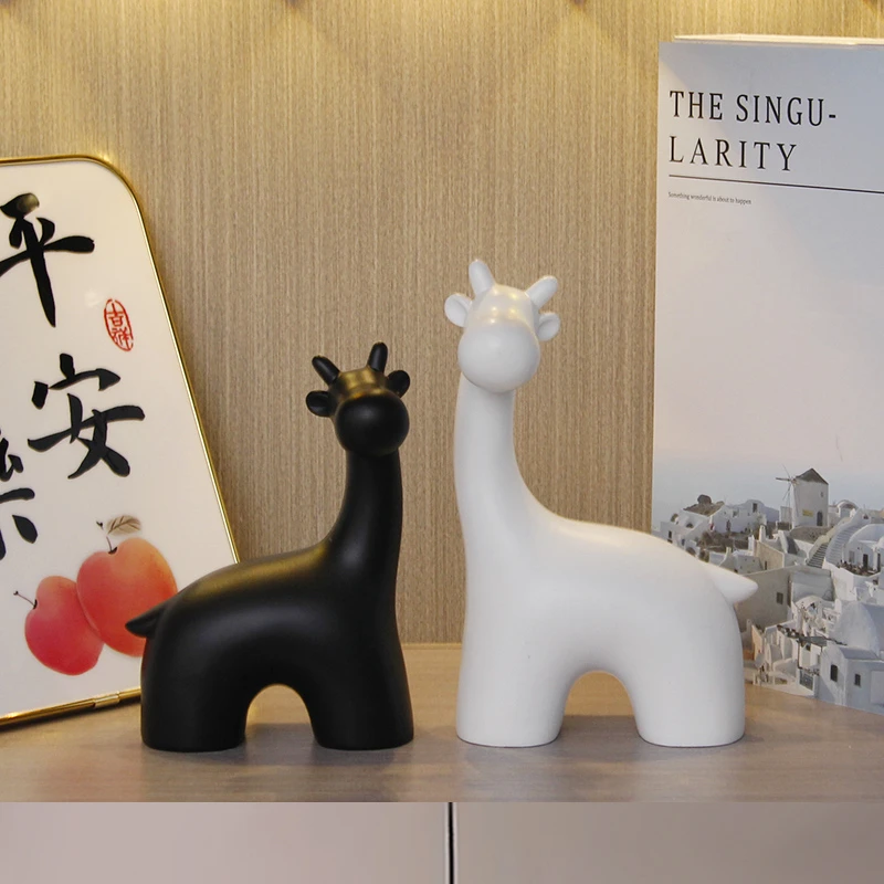 创意小鹿桌面摆件一鹿有你家居客厅玄关酒柜装饰摆设乔迁新居送礼