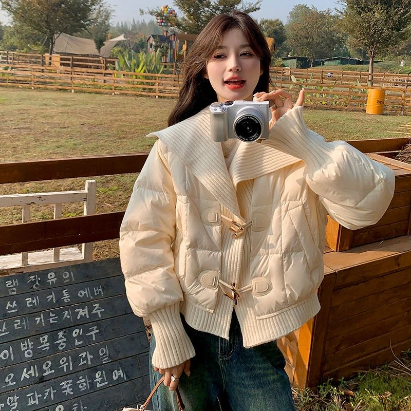 1011-1020韩版拼接时尚秋冬棉服外套（非主图款   请勿私自拍下）