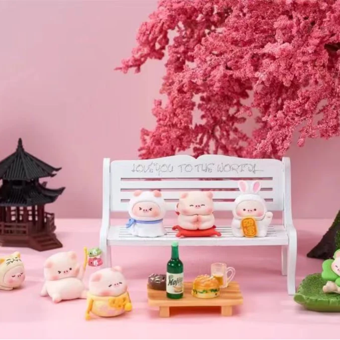 [5主播代拆]宝运猪猪二代看后五位盲盒潮玩