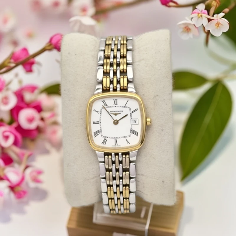 90新 Longines/浪琴 浪琴longines嘉岚超薄钢带原装石英女表复古