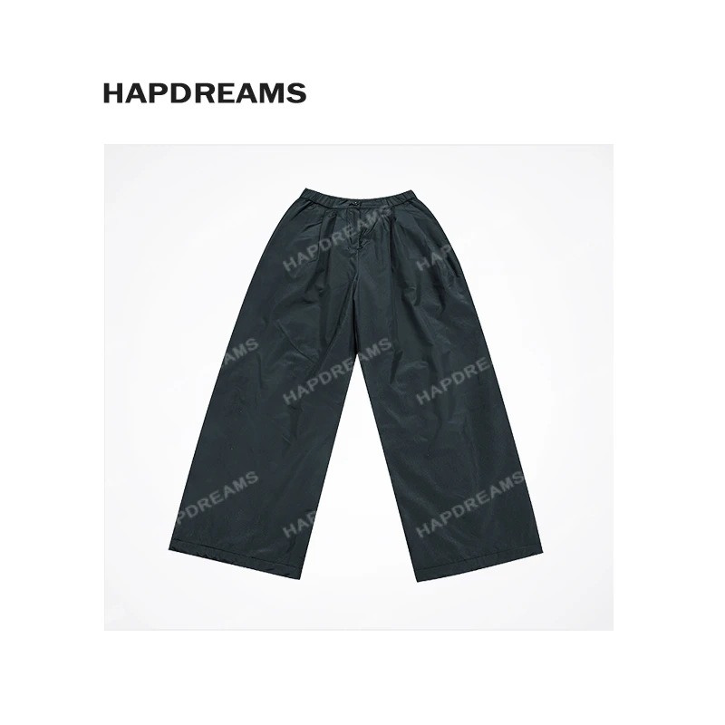 大屁屁棉裤 秋冬简约松紧腰头阔腿棉被裤