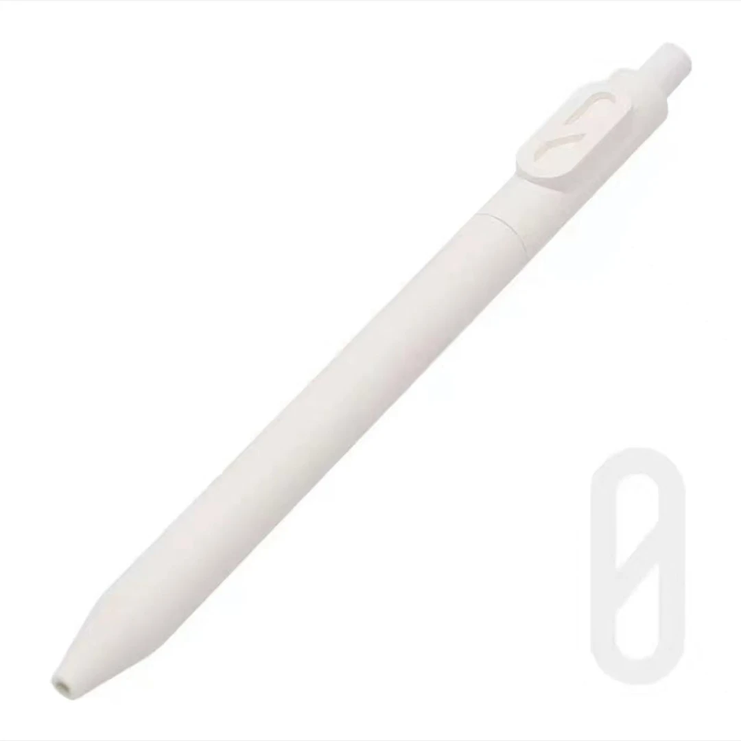 kaco中性笔字母笔创意数字笔0.5mm黑笔学生用按动式彩色笔杆水笔