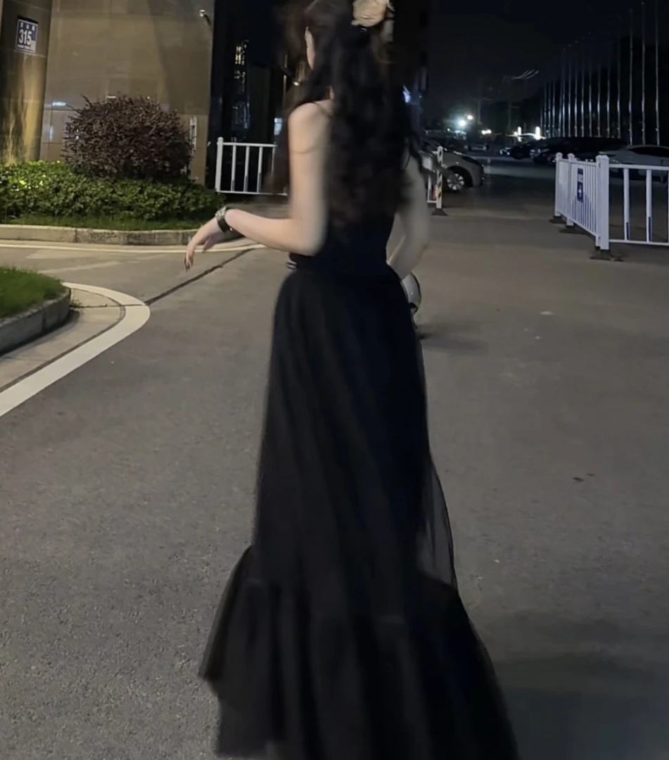 月畔湾【舞清欢】中式国风气质纱裙新中式禅意百搭古风半身裙女