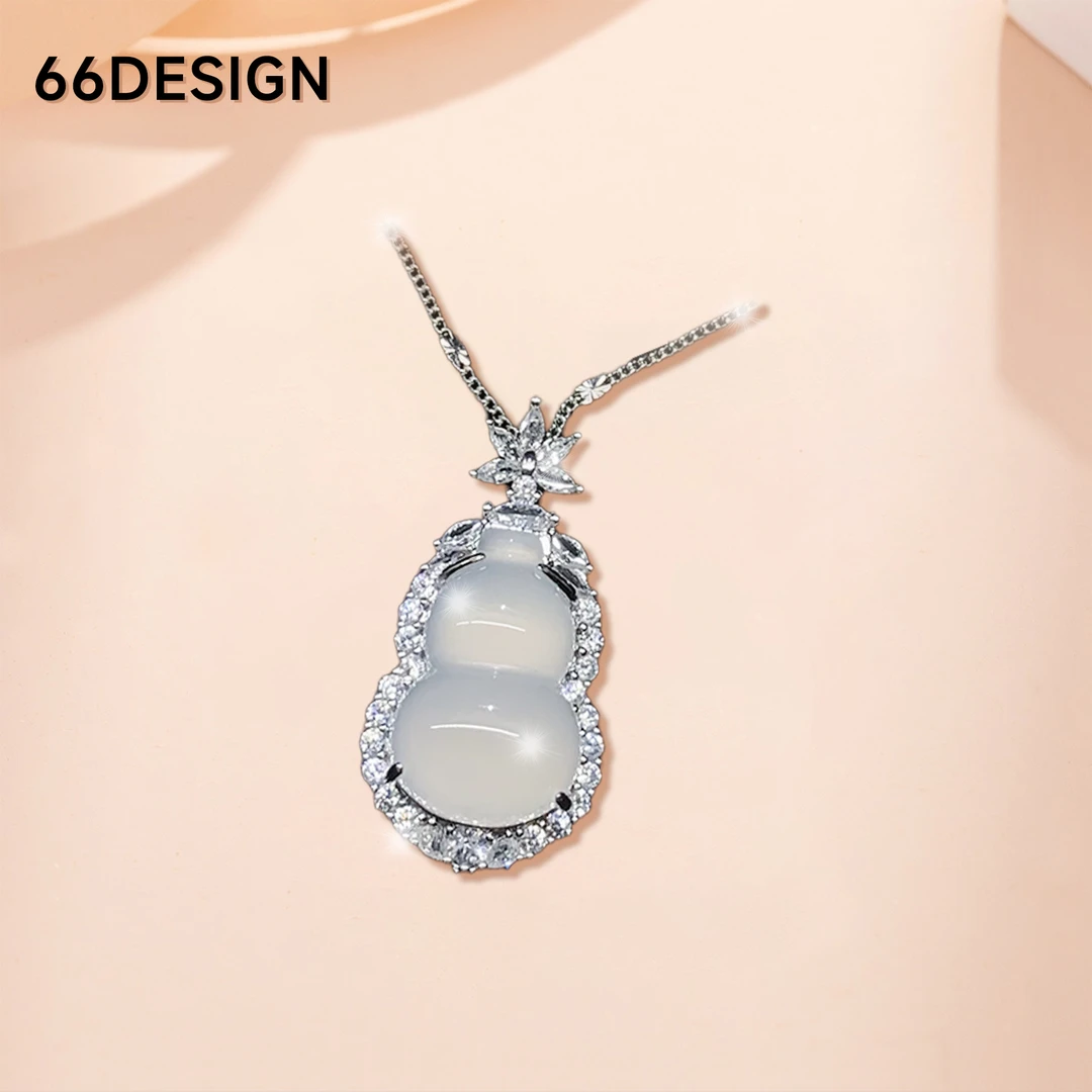 66 design 轻奢定制白冰葫芦吊坠