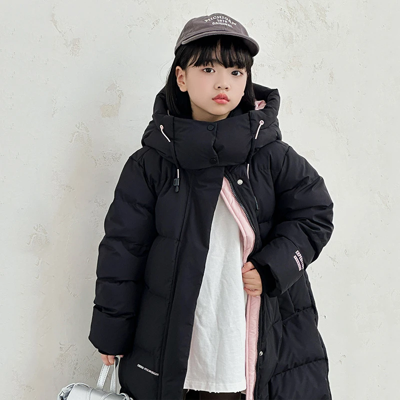 加厚长款童装羽绒服U226010