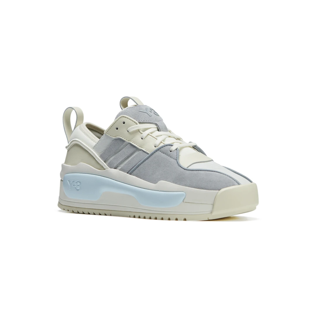 Y-3/Y-3（50-IG4092）浅灰拼蓝色RIVALRY时尚运动舒适休闲低帮板鞋