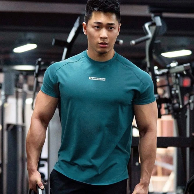 运动短袖男弹力健身T恤吸湿排汗篮球服休闲圆领透气百搭打底衫