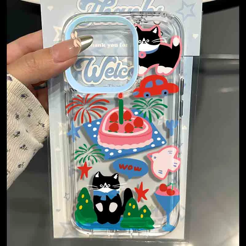 夏日清新ins风适用iphone15苹果手机壳14软胶13/12Promax高颜值RQ