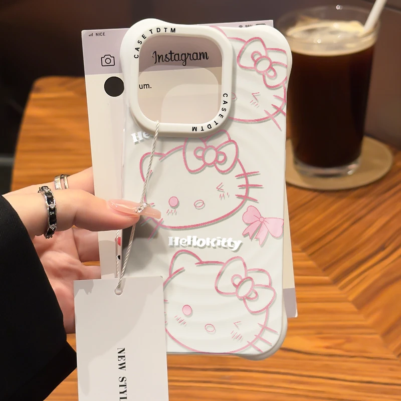 可爱kt猫ins风适用iphone15/14promax苹果11手机壳13软胶12防摔XM