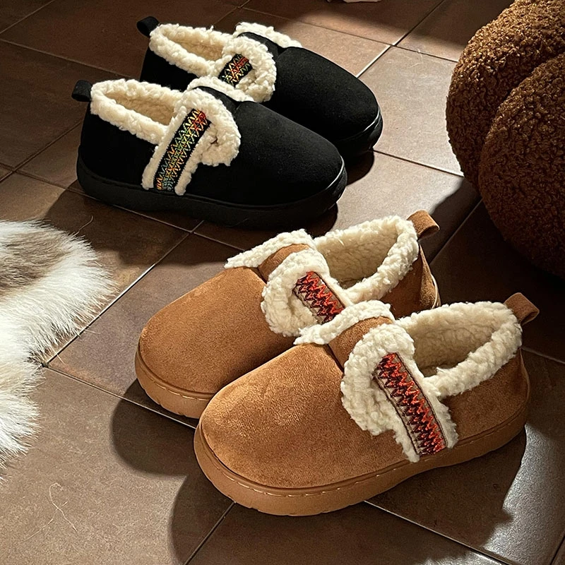 冬季棉拖鞋女款2025新款爆款居家舒适外穿加绒保暖软底防滑棉鞋女