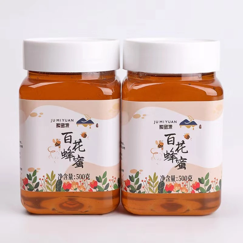 精选百花蜂蜜农家自养网红爆款蜂蜜源头零食休闲食品喜蜜1瓶500克