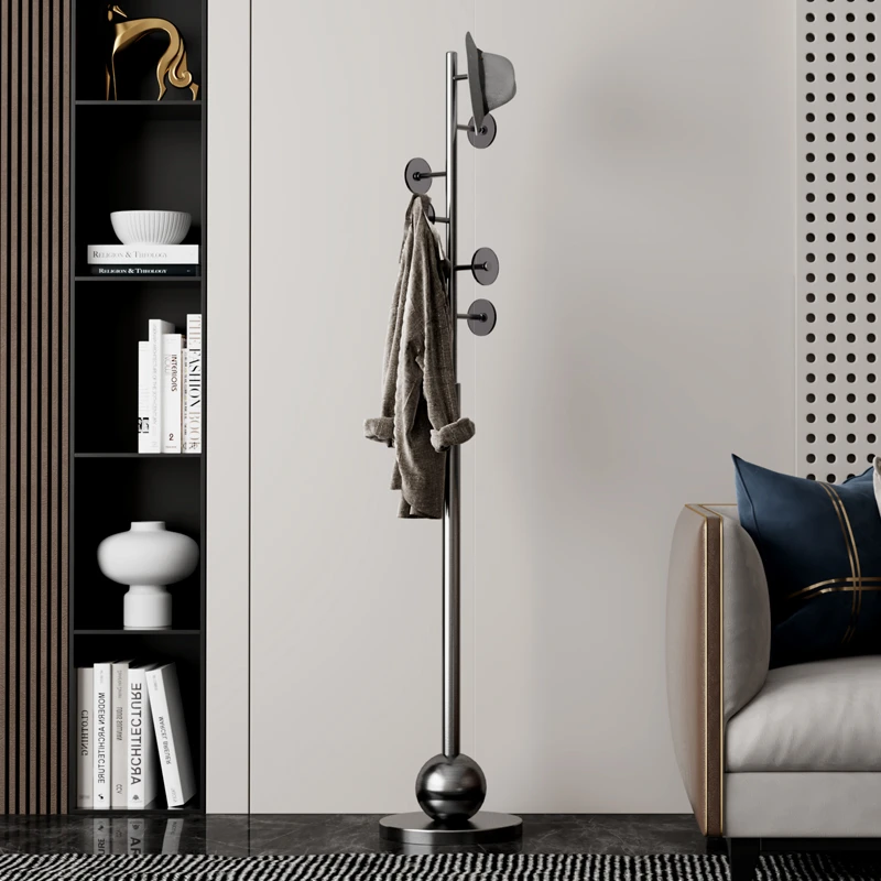 不锈钢衣帽架落地客厅简易挂衣架立式小型家用简约现代挂包晾衣架