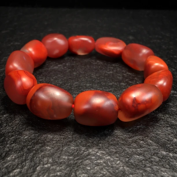 瓦西南红随型单圈手链手串油润男士时尚经典多样性发其一