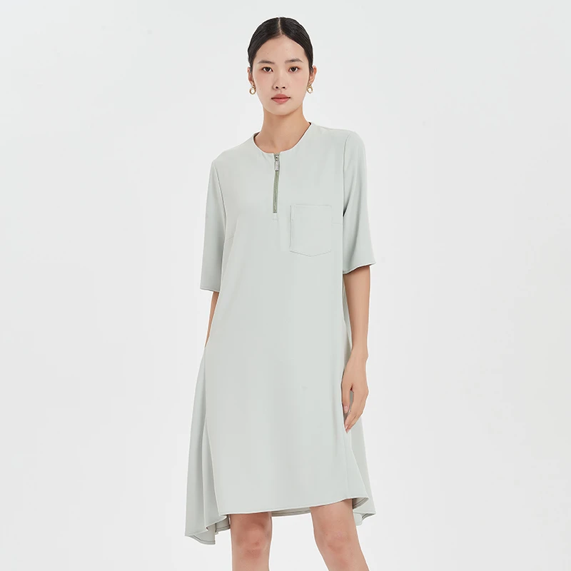 【丫头baby专属】oudifufay春夏季新款简约优雅气质连衣裙AR2AS060