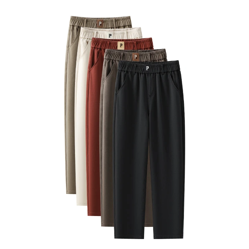 浅色牛仔裤女秋季新款时尚女裤高腰修身女款烟管裤百搭显瘦休闲裤