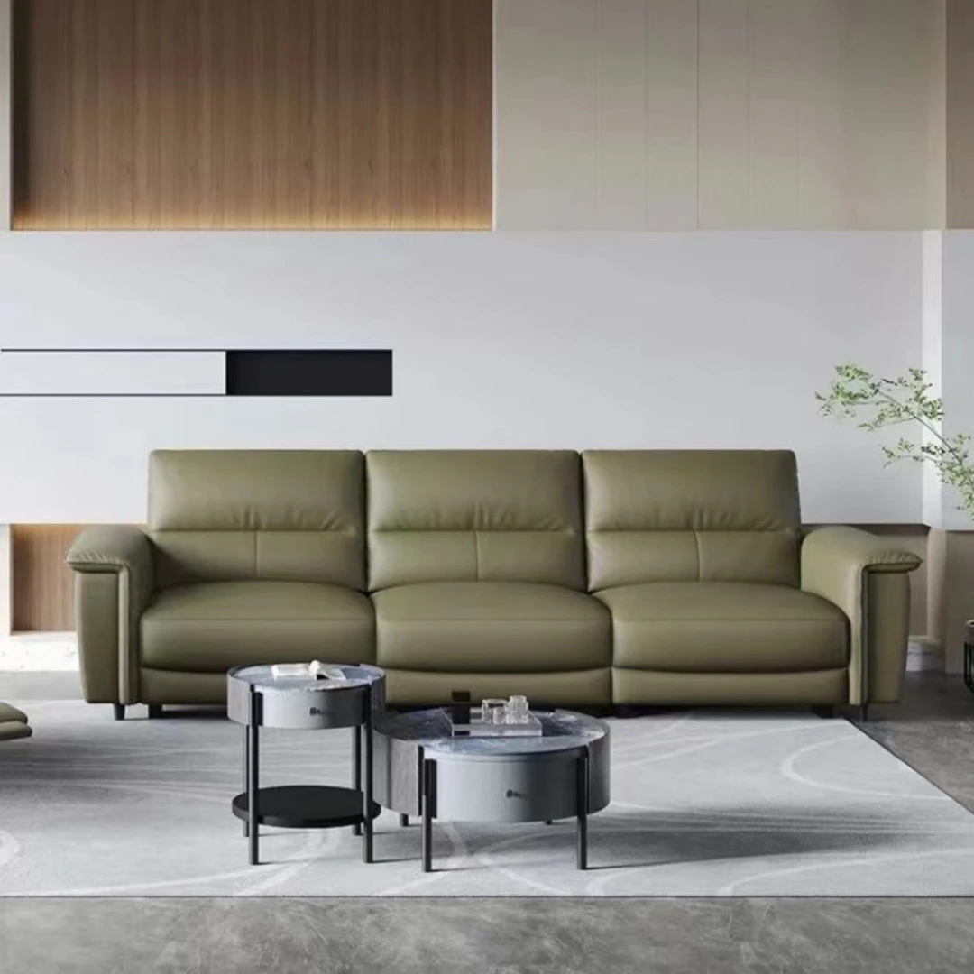 麦林熊真皮电动沙发懒人功能两用沙发高端直排躺式轻奢681