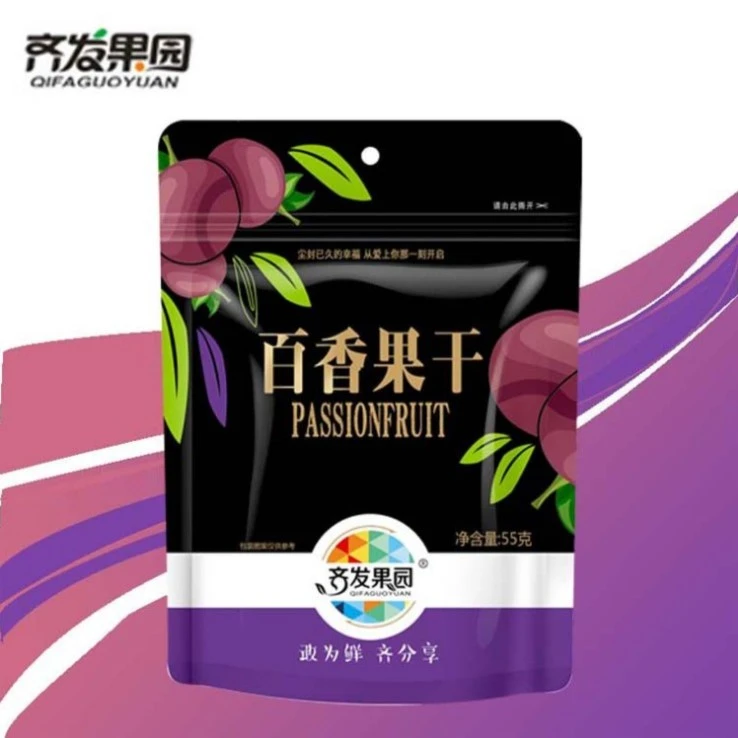 广西紫皮百香果干55g酸甜软糯美味休闲果干零食