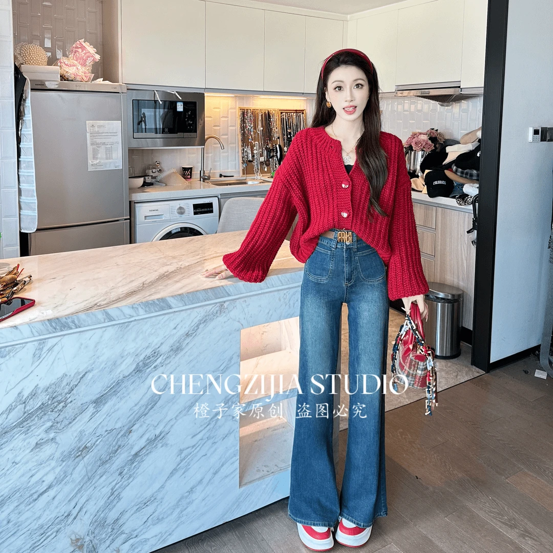 【裴诗婷】MY0573开衫慵懒风宽松毛衣