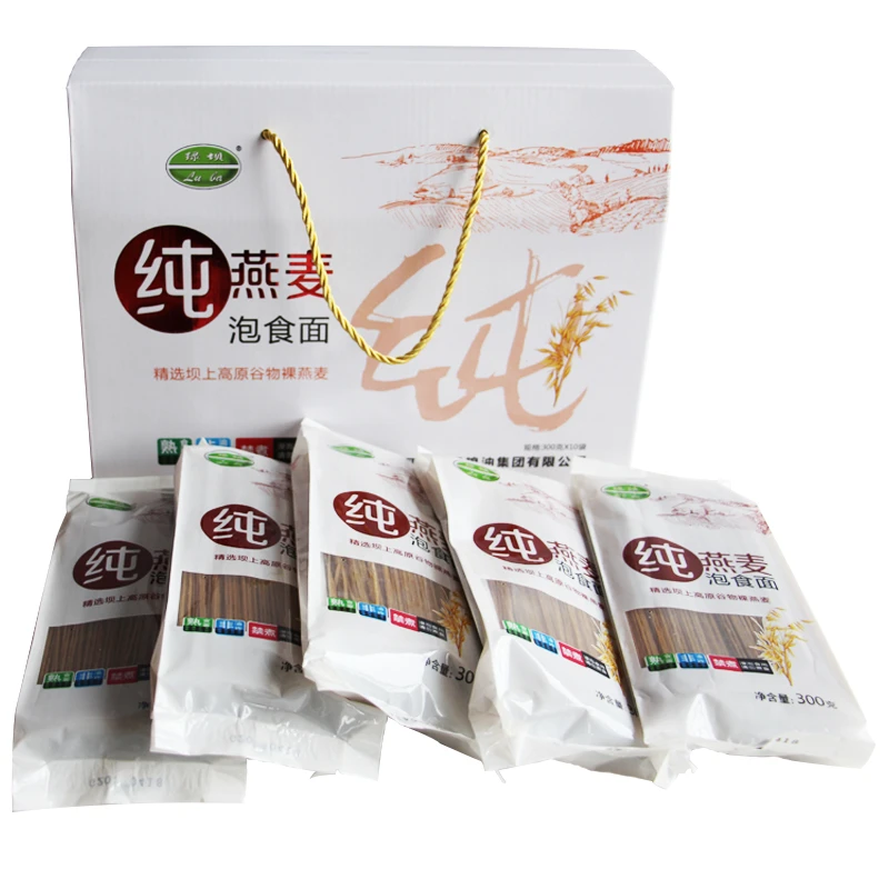 康保县绿坝纯燕麦泡食面300g*10袋